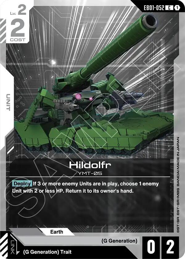 Hildolfr EB01-052 Gundam card