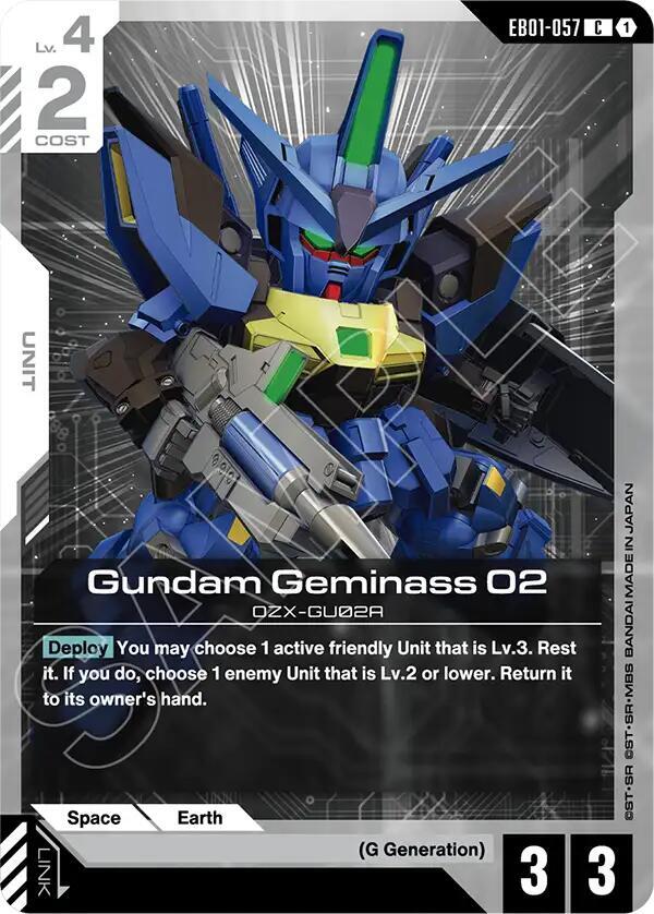 Gundam Geminass 02 EB01-057 Gundam card