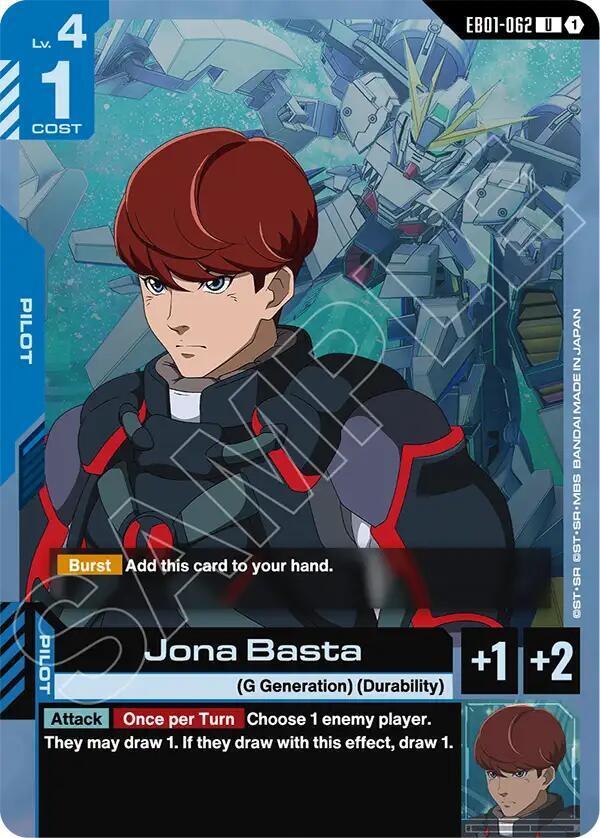 Jona Basta EB01-062 Gundam card