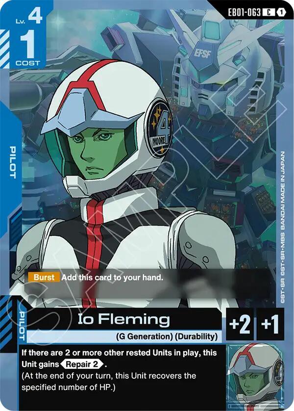 Io Fleming EB01-063 Gundam card