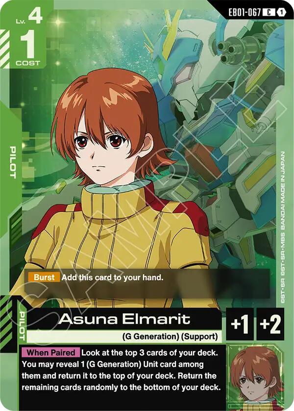 Asuna Elmarit EB01-067 Gundam card