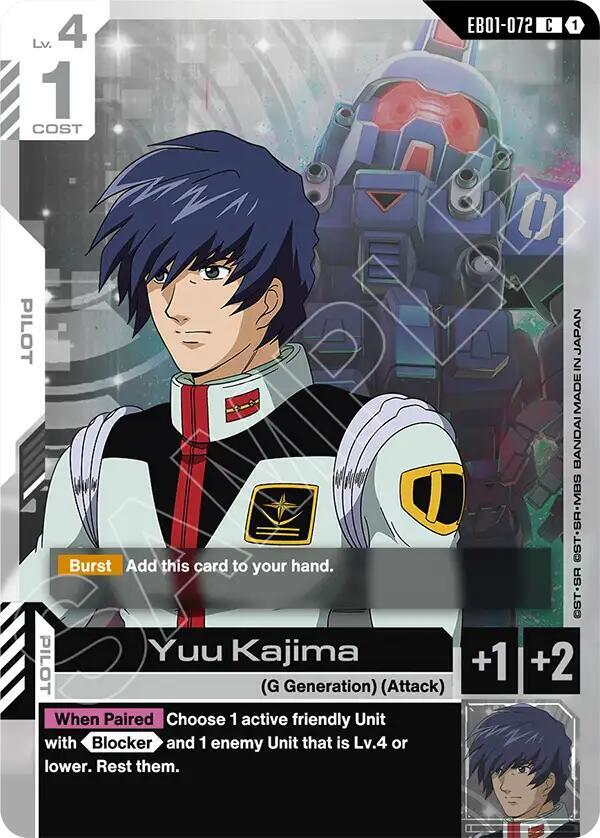 Yuu Kajima EB01-072 Gundam card
