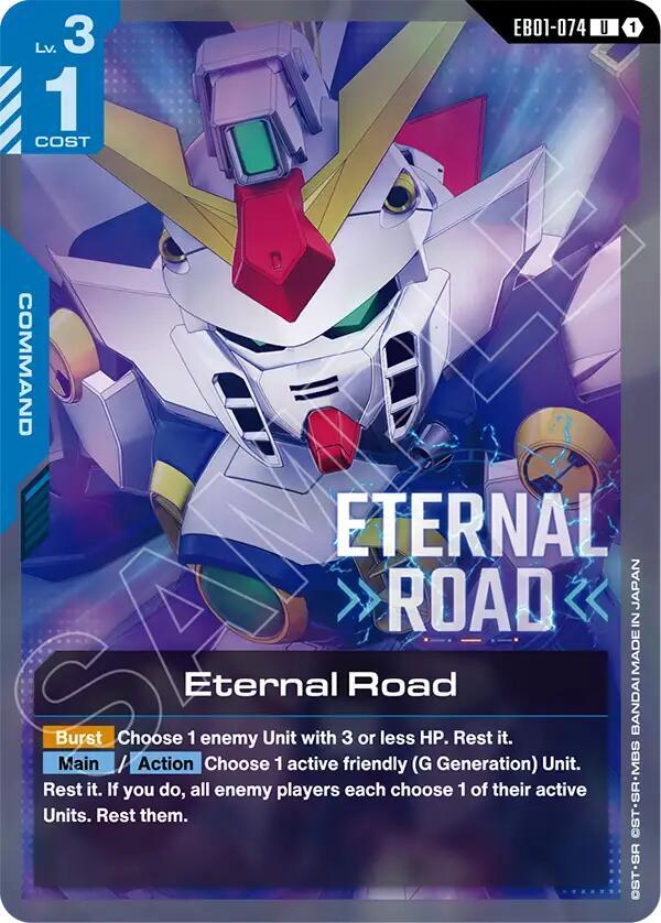 Eternal Road EB01-074 Gundam card