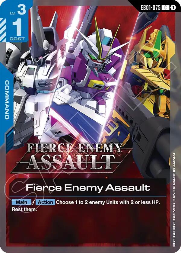 Fierce Enemy Assault EB01-075 Gundam card