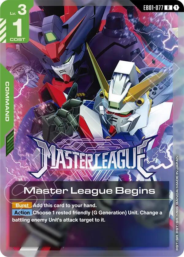 Master League Begins EB01-077 Gundam card