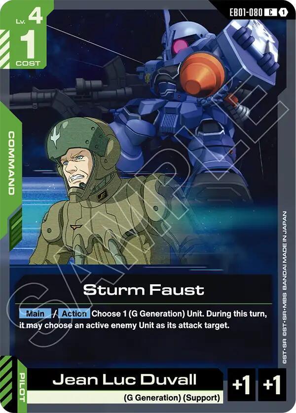 Sturm Faust EB01-080 Gundam card