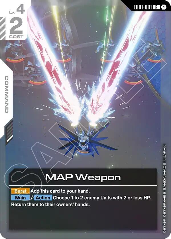 MAP Weapon EB01-081 Gundam card
