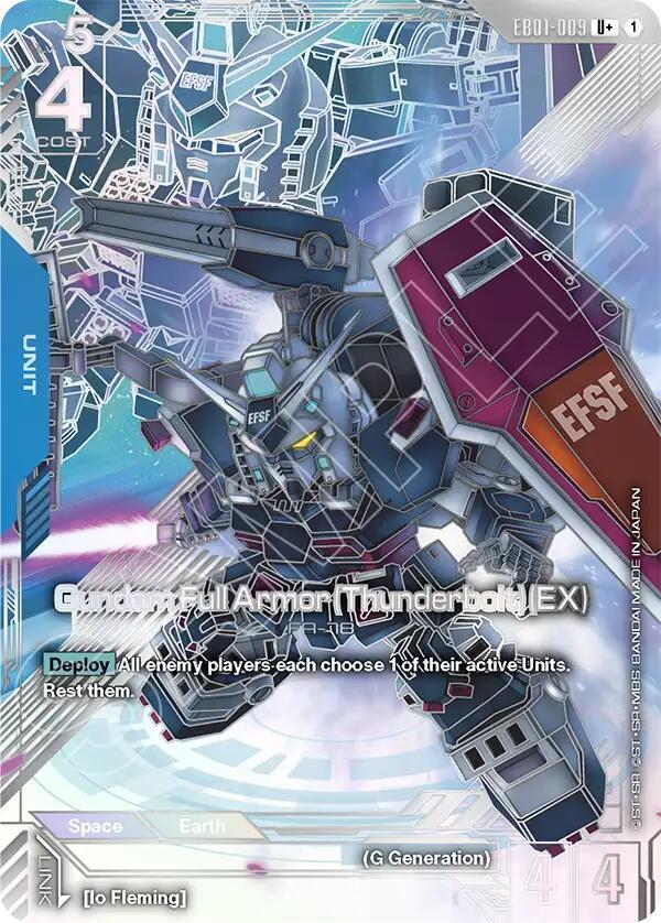 Gundam Full Armor (Thunderbolt) (EX) EB01-009 U+ Gundam card