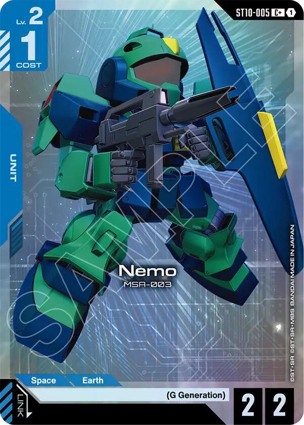 Nemo ST10-005 C+ Gundam card