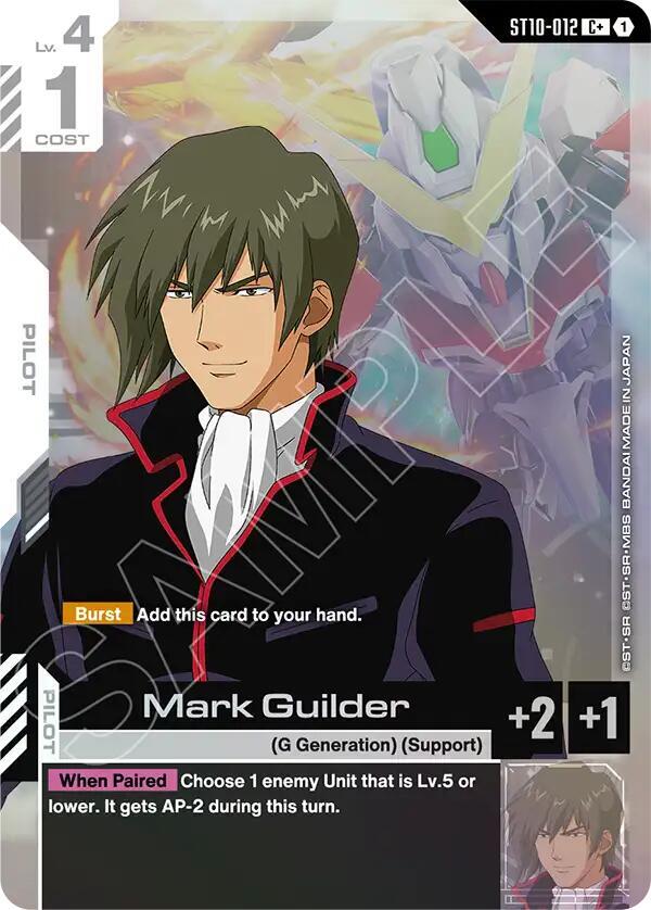 Mark Guilder ST10-012 C+ Gundam card