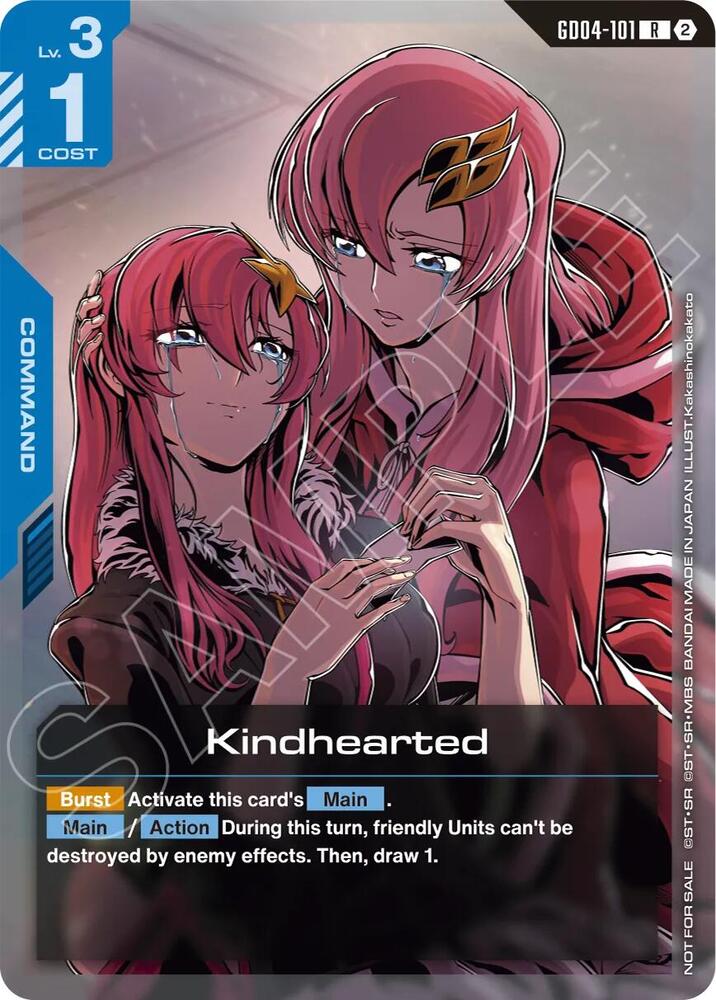 Kindhearted GD04-101 R Gundam card