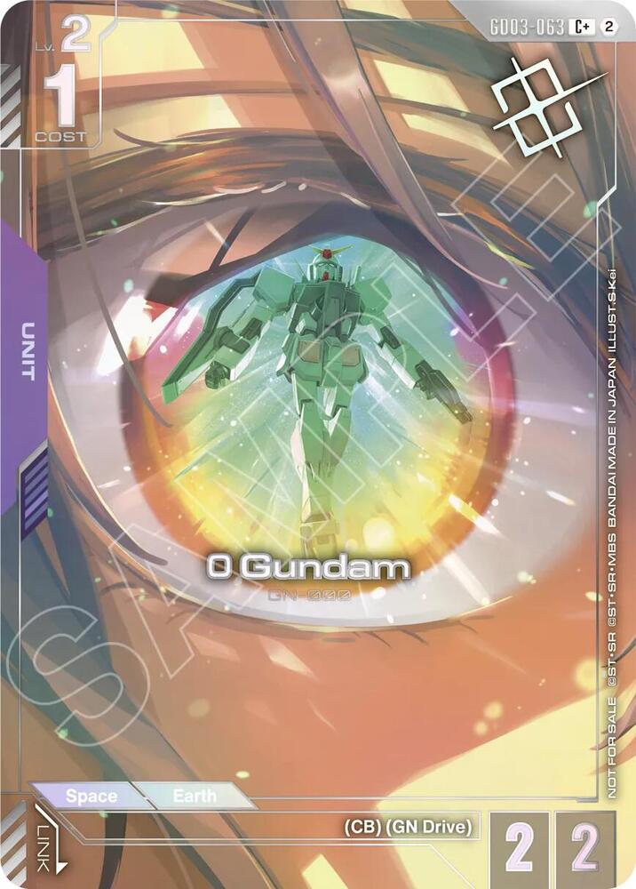 0 Gundam GD03-063 C+ Gundam card