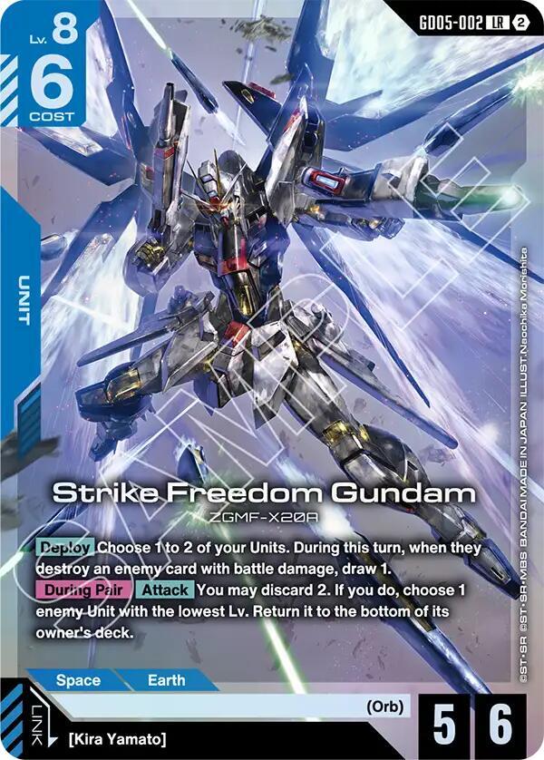 Strike Freedom Gundam GD05-002 Gundam card