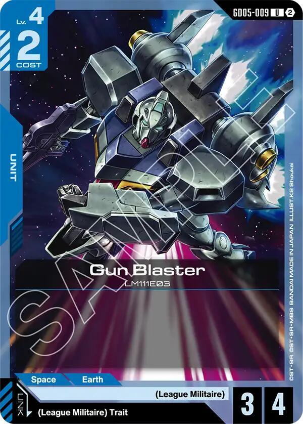 Gun Blaster GD05-009 Gundam card