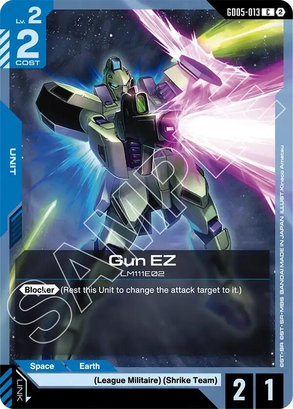 Gun EZ GD05-013 Gundam card