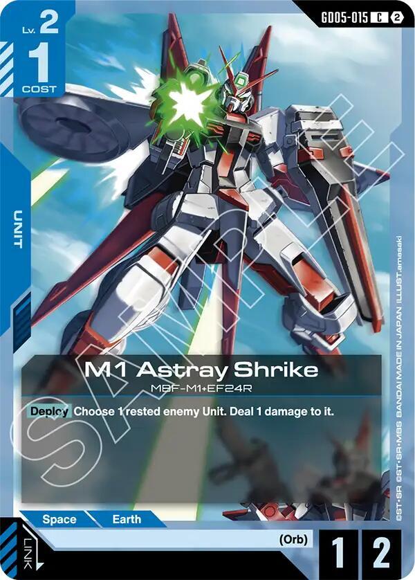 M1 Astray Shrike GD05-015 Gundam card