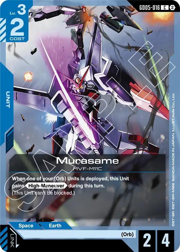 Murasame GD05-016 Gundam card