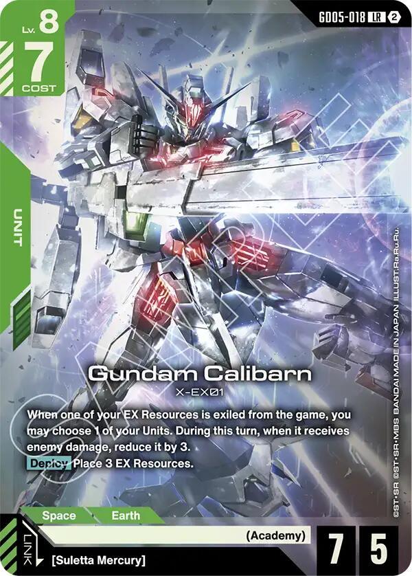 Gundam Calibarn GD05-018 Gundam card