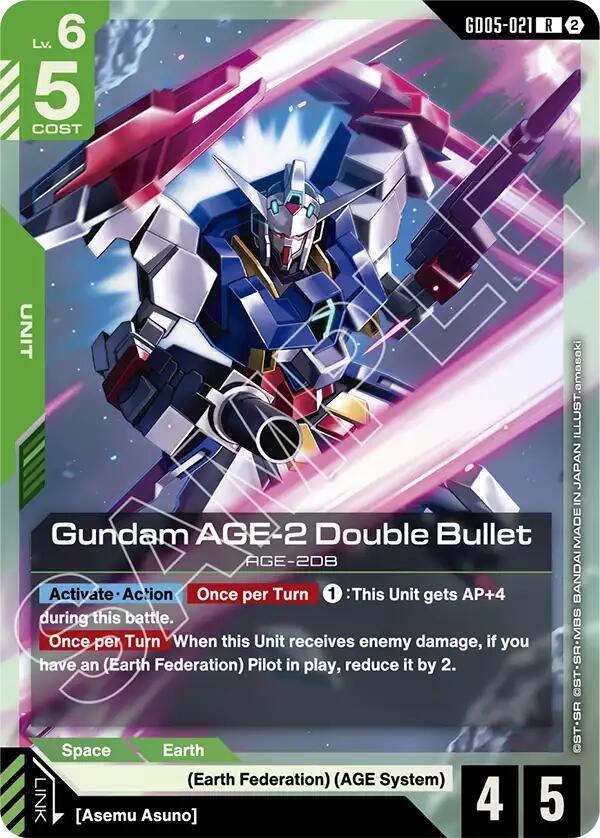 Gundam AGE-2 Double Bullet GD05-021 Gundam card
