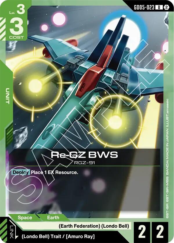 Re-GZ BWS GD05-023 Gundam card