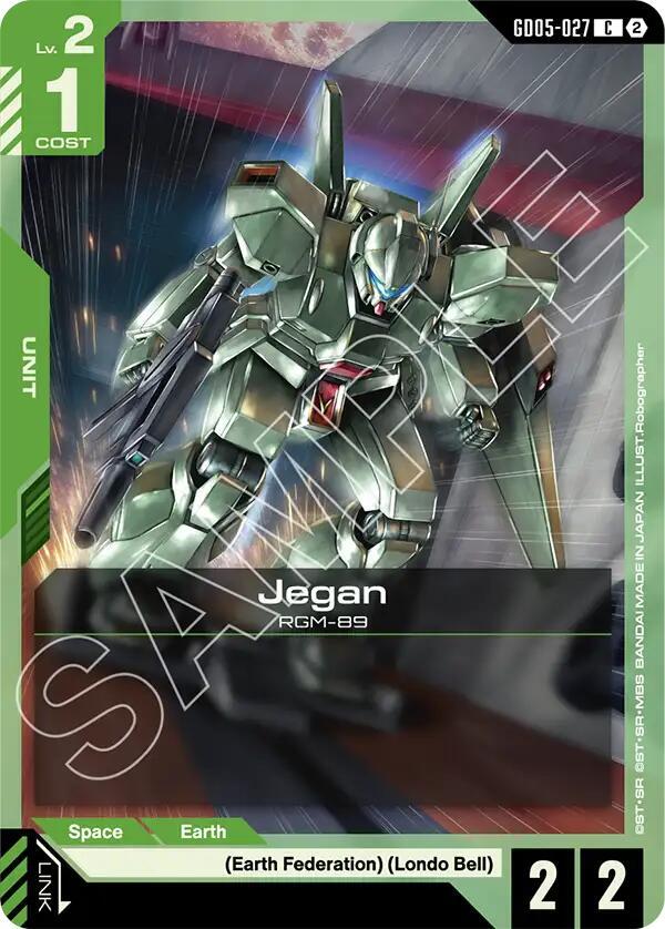 Jegan GD05-027 Gundam card
