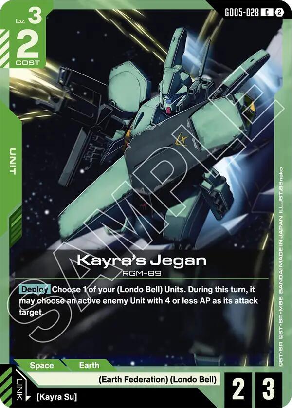 Kayra's Jegan GD05-028 Gundam card