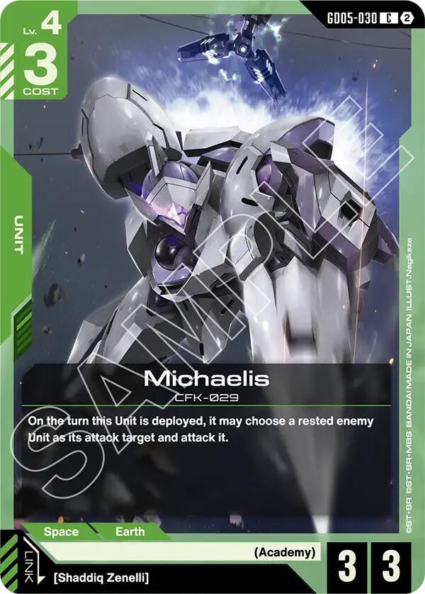 Michaelis GD05-030 Gundam card