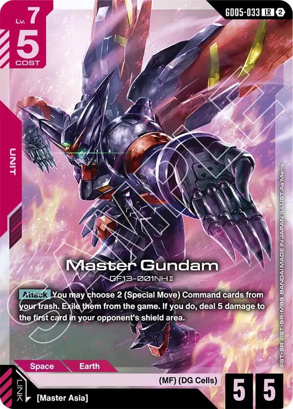 Master Gundam GD05-033 Gundam card