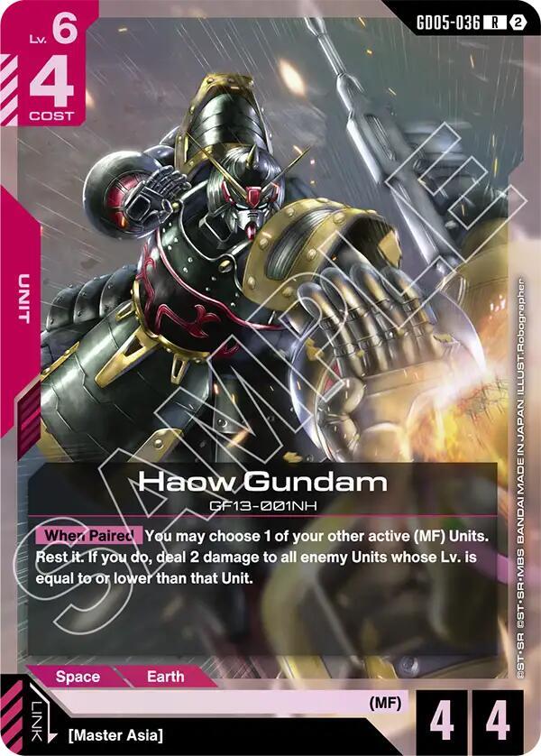 Haow Gundam GD05-036 Gundam card