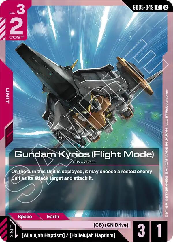 Gundam Kyrios (Flight Mode) GD05-048 Gundam card