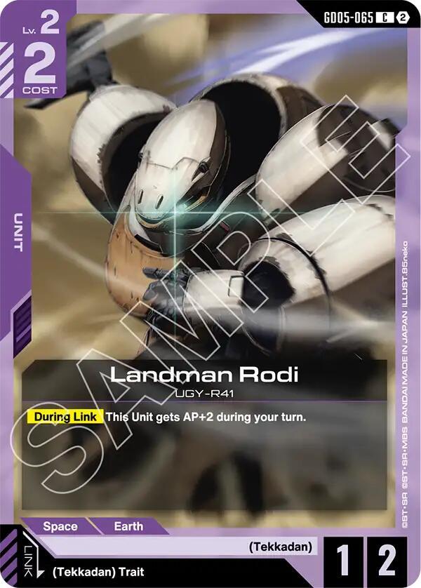 Landman Rodi GD05-065 Gundam card