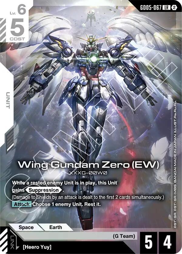 Wing Gundam Zero (EW) GD05-067 Gundam card