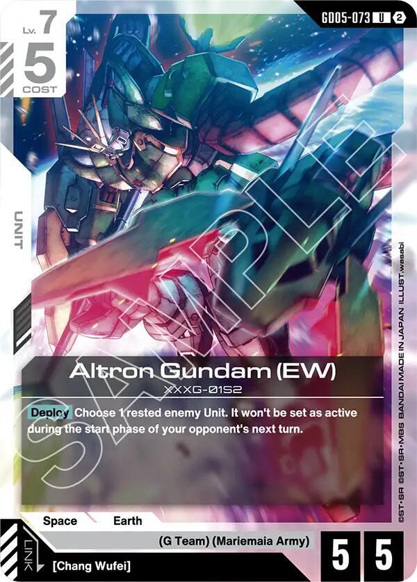 Altron Gundam (EW) GD05-073 Gundam card