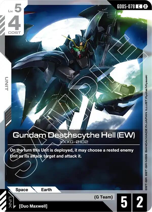 Gundam Deathscythe Hell (EW) GD05-078 Gundam card