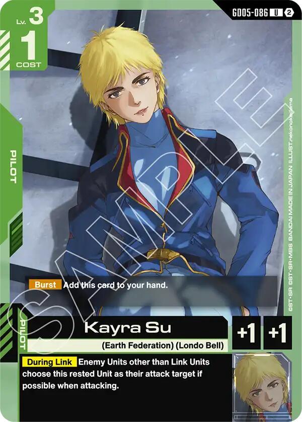 Kayra Su GD05-086 Gundam card