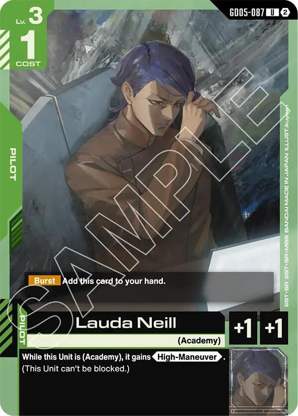 Lauda Neill GD05-087 Gundam card