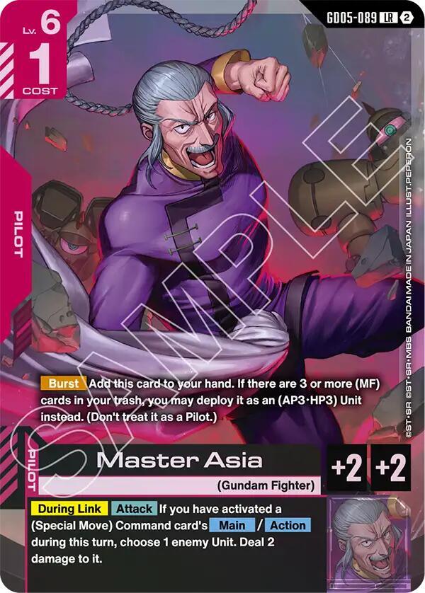 Master Asia GD05-089 Gundam card