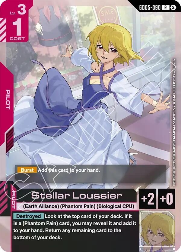 Stellar Loussier GD05-090 Gundam card