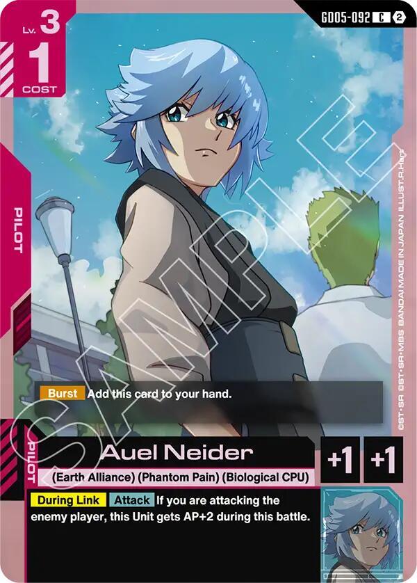 Auel Neider GD05-092 Gundam card