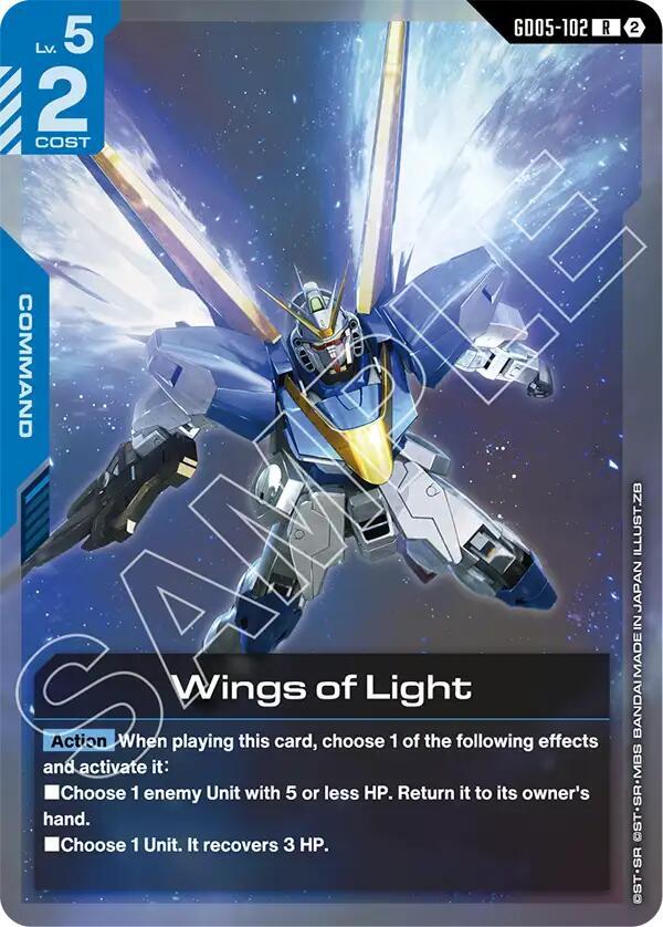 Wings of Light GD05-102 Gundam card