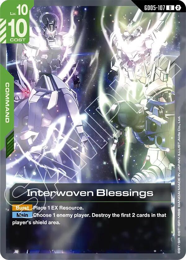 Interwoven Blessings GD05-107 Gundam card