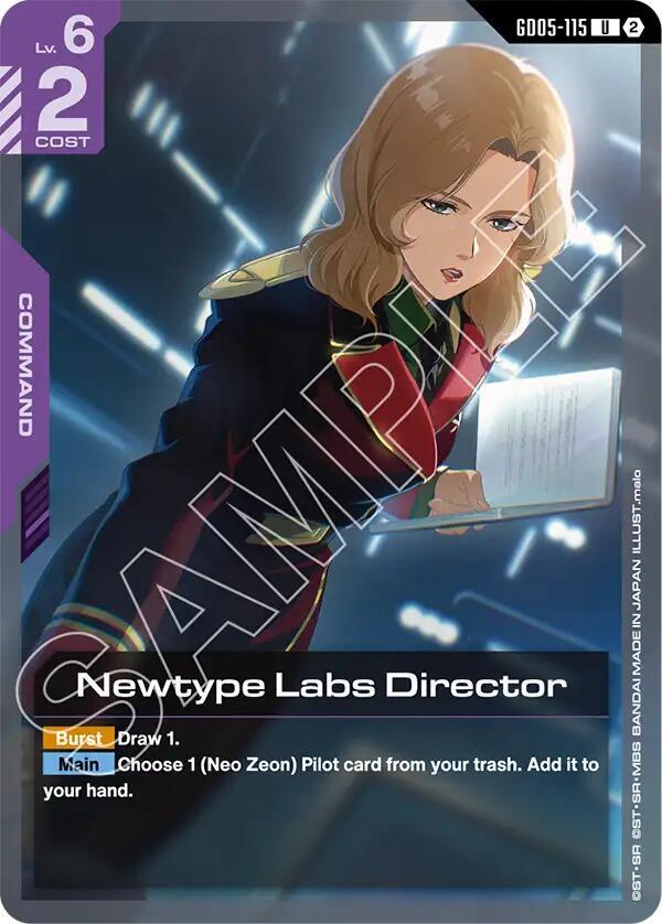 Newtype Labs Director GD05-115 Gundam card