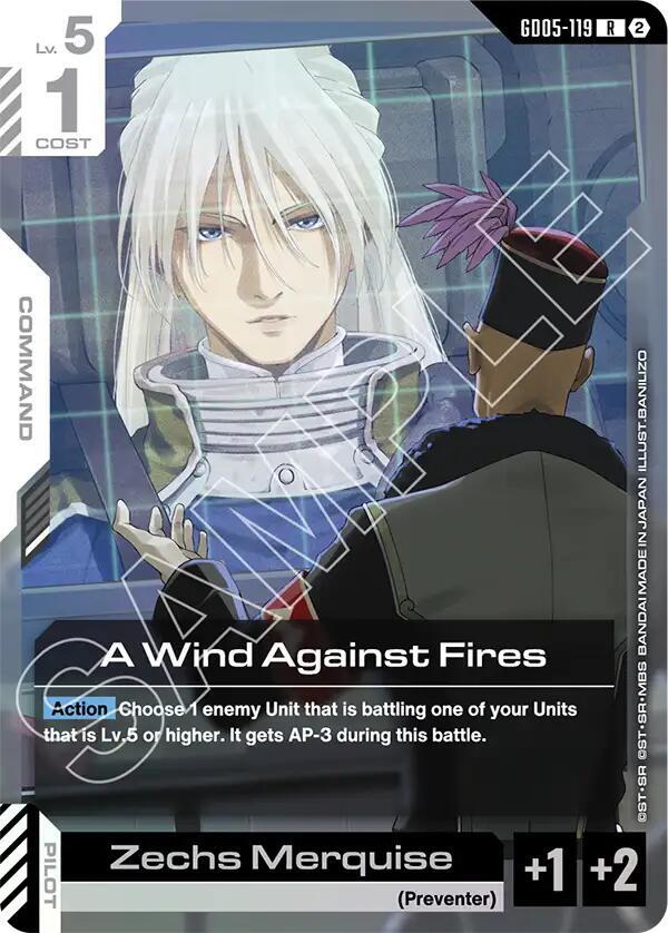 A Wind Against Fires GD05-119 Gundam card