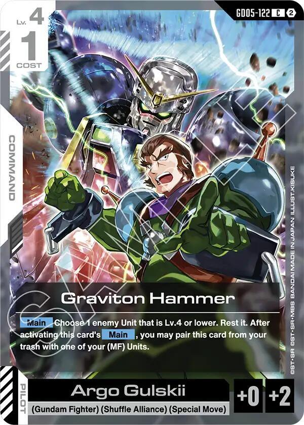 Graviton Hammer GD05-122 Gundam card