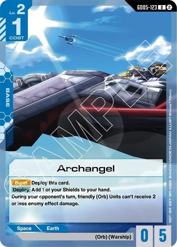Archangel GD05-123 Gundam card