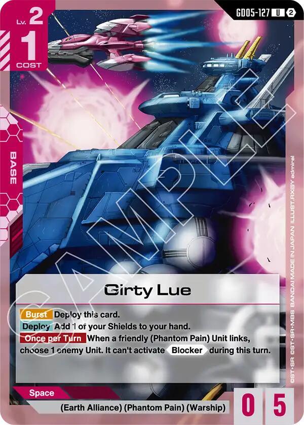Girty Lue GD05-127 Gundam card