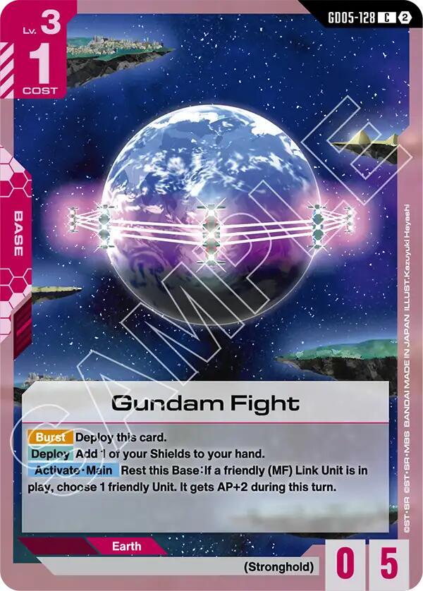 Gundam Fight GD05-128 Gundam card