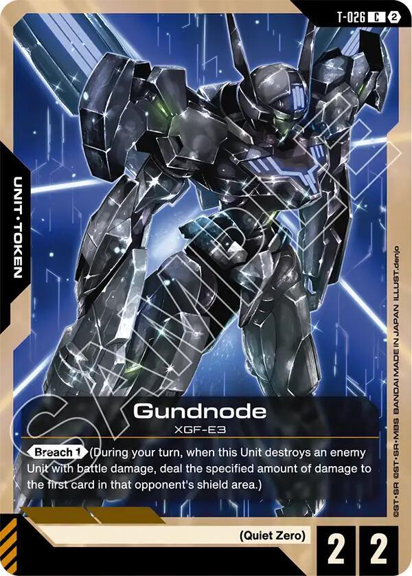 Gundnode T-026 Gundam card