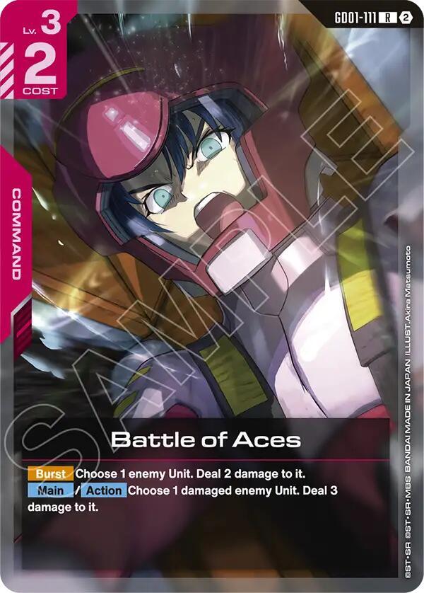 Battle of Aces GD01-111 R Gundam card
