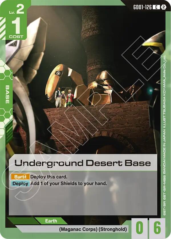 Underground Desert Base GD01-126 C Gundam card